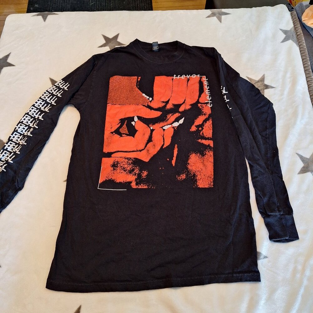 Trevor Element Long Sleeve T-Shirt Hell On Sleeve Size Medium‎ Horror Metal Rock